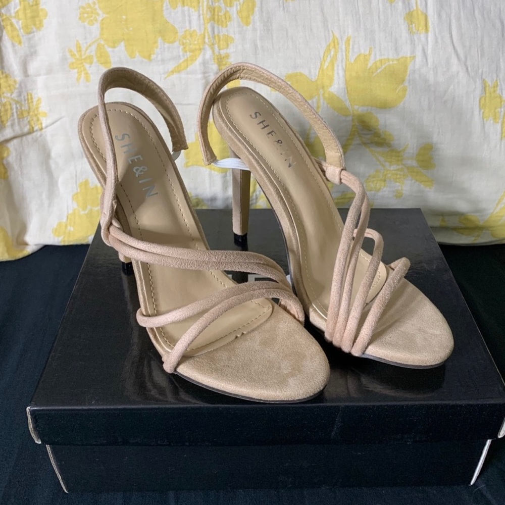Nude high heels